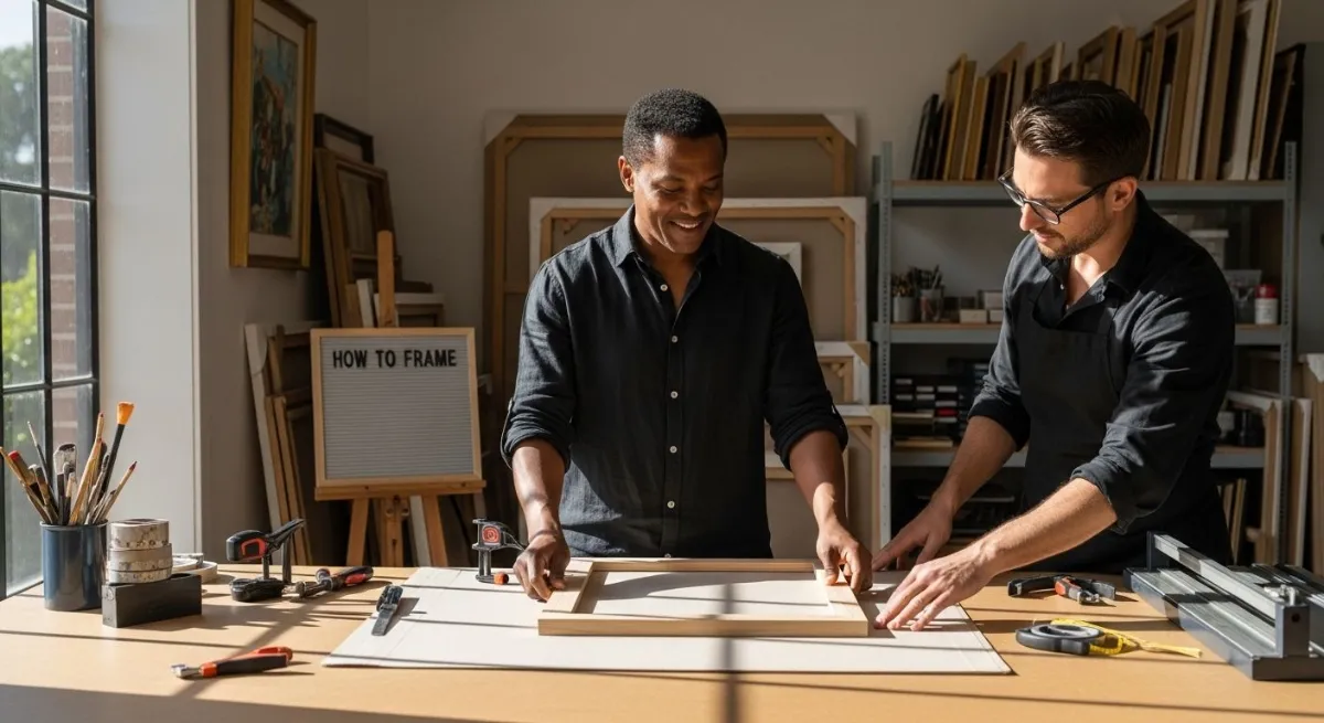 art framing workspace