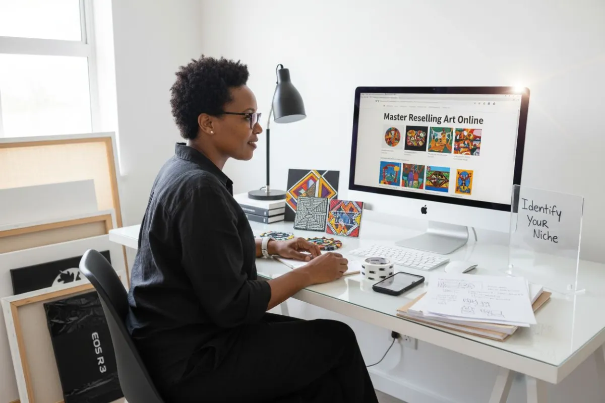 reselling art online workspace