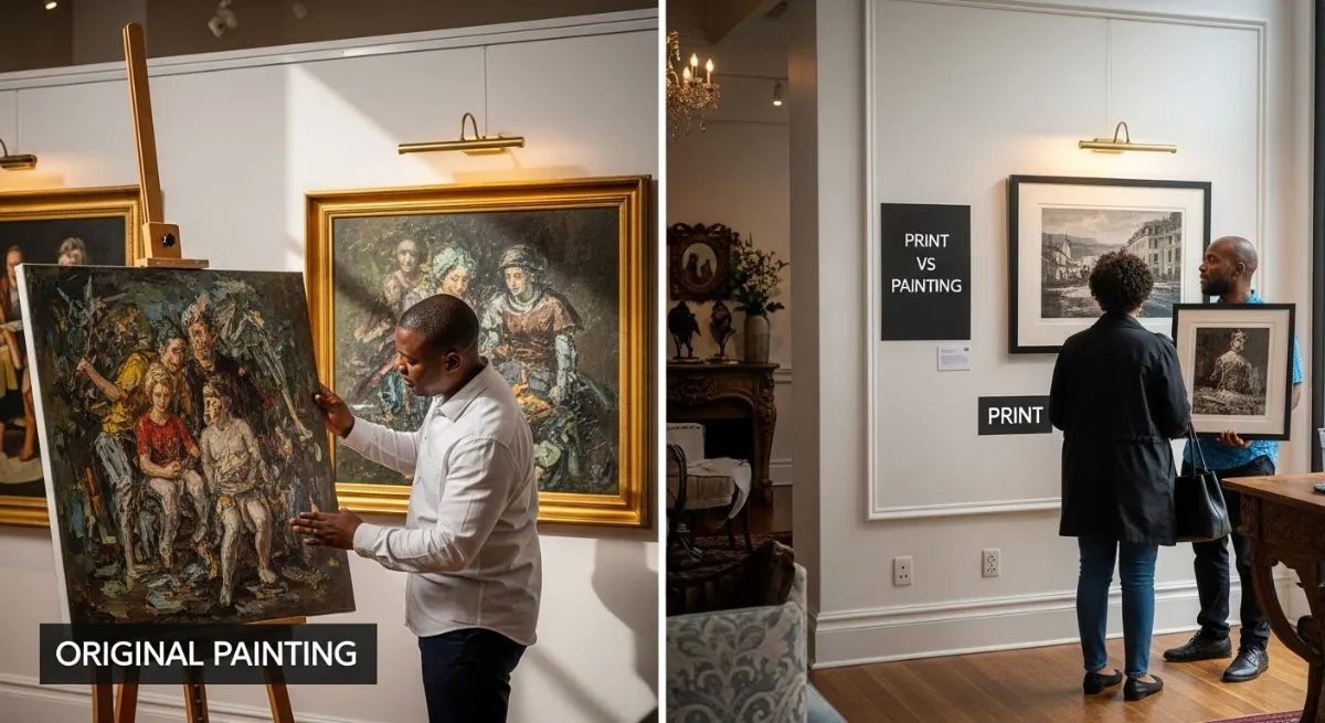 print vs original painting gallery