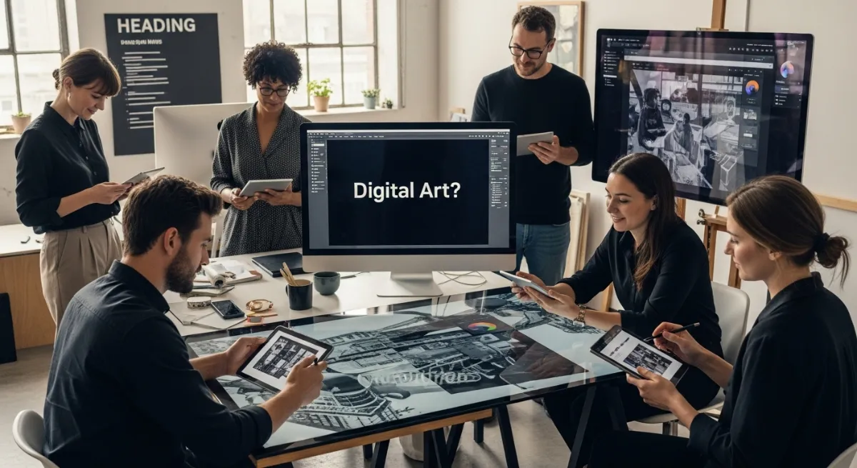 digital art creation people