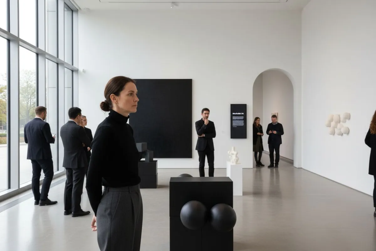 minimalist art gallery