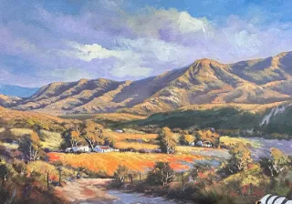 Landscape by Stan Polson 450 x 600mm