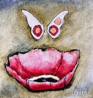 Poppy by Michael Heyns 250 x 250mm