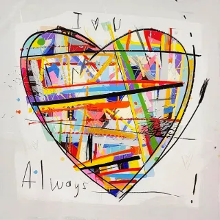 I love u Always Print by David Kuijers