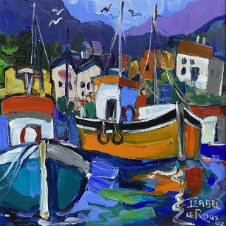 Isabel Le Roux Stuning Boats 400 x 400cm