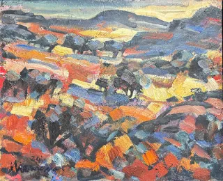 Landscape by Hennie Niemann Snr 270 x 325mm