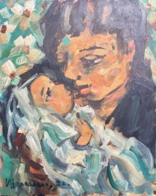 Hennie Niemann, mother and child