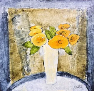 A couple of flowers by Michael Heyns 350 x 370mm