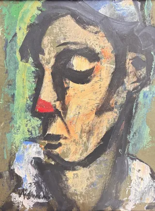 Clown by Hennie Niemann Snr 320 x 240mm