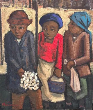 The gifts by Hennie Niemann Snr 710 x 610mm