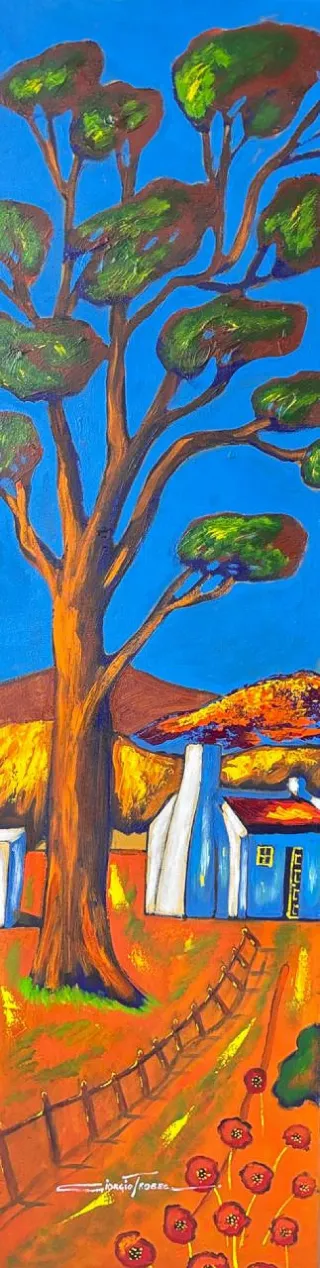 Cottage in a Landscape by Giorgio Trobec 1520 x 400mm