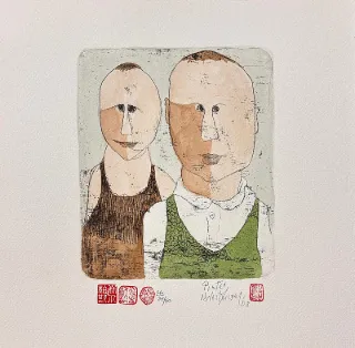 Broers 25/120 Etching By Pieter van der Westhuizen 200 x 150mm