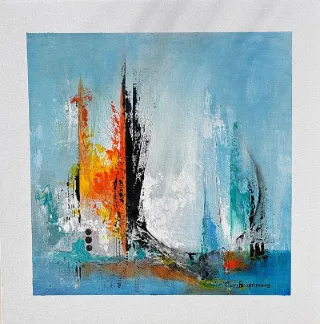 Out There by Mari Brightmore 500 x 500mm