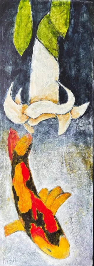 In and at water by Michael Heyns 600 x 220mm