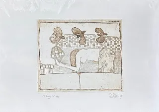 Frie was hare AP Etching By Pieter van der Westhuizen 230 x 250mm