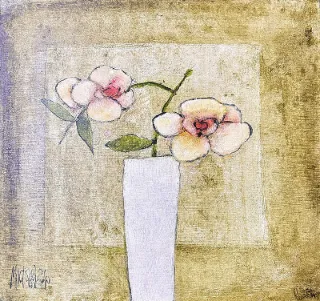 Camellias by Michael Heyns 300 x 300mm
