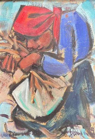 Harvesters by Hennie Niemann Snr 295 x 210mm