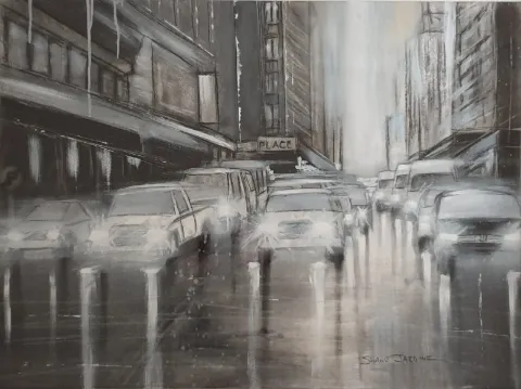 Charcoal and Oil on Fabriano (A37566) by Shane Jardine