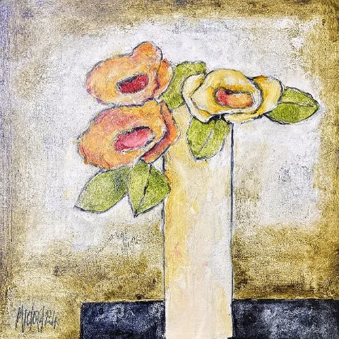 A few flowers by Michael Heyns 300 x 300mm