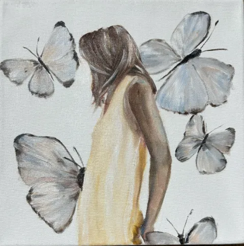 Butterfly Dance - Oil on Canvas by Cornelie Wolff