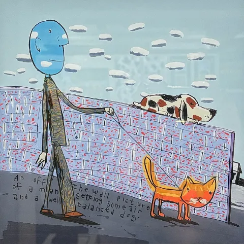 Unique Balanced Dog Print by David Kuijers
