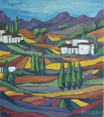 Oil painting (A09490) by Annette Poulton