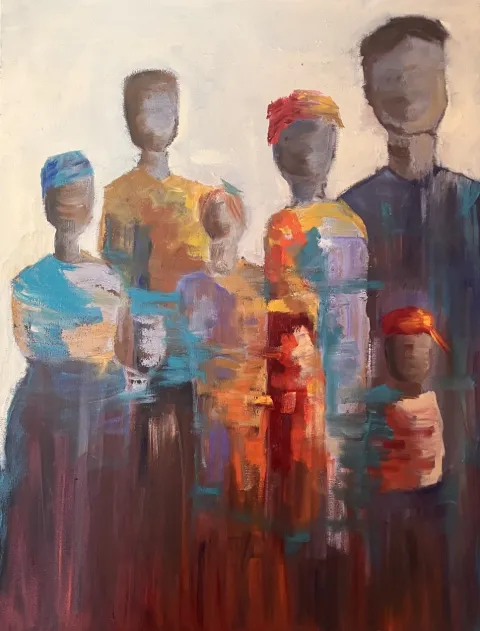 My People Oil Painting by Cornelie Wolff CORNELIE 3 MY PEOPLE