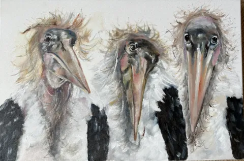 The Stalks Oil Painting by Cornelie Wolff