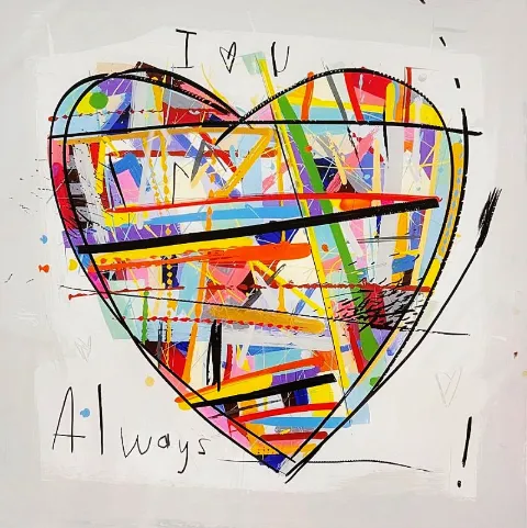 I love u Always Print by David Kuijers