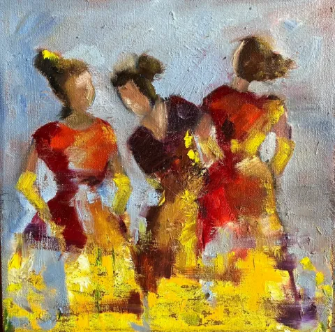 The Dance - Oil Painting by Cornelie Wolff