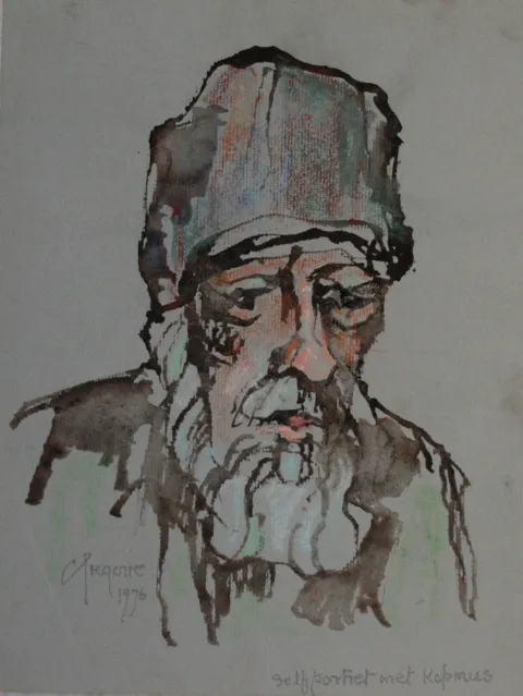 Self Portrait Pastel (A34031) by Gregoire Boonzaier