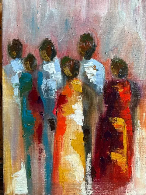 Night Out Oil on Canvas by Cornelie Wolff