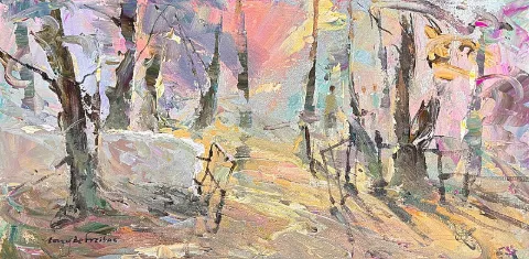 Into the woods by Tony de Freitas Size:250 x 500mm.