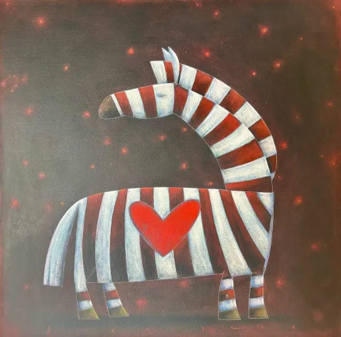 Zebra heart by David Kuijers