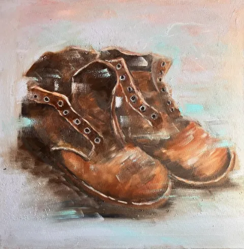 Memories Original Oil Painting by Cornelie Wolff