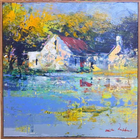 Little white house by Derric van Rensburg, 500 x 500