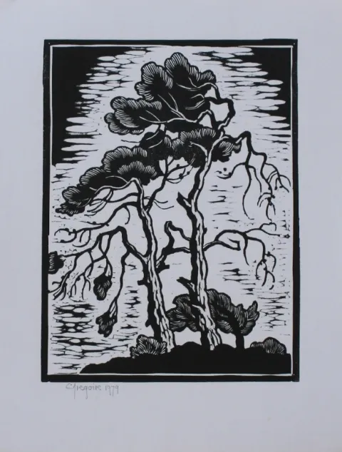 Linocut on Paper (A35195) by Gregoire Boonzaier