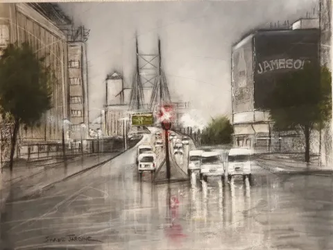 Charcoal and Oil on Fabriano (A37571) by Shane Jardine