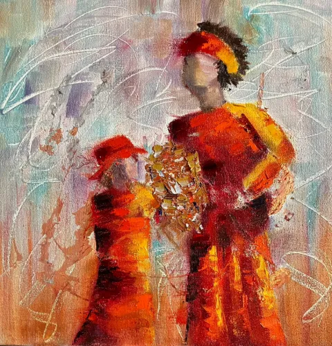 Special Moments - Oil Painting by Cornelie Wolff