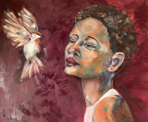 Conversation With Nature Oil Painting by Cornelie Wolff