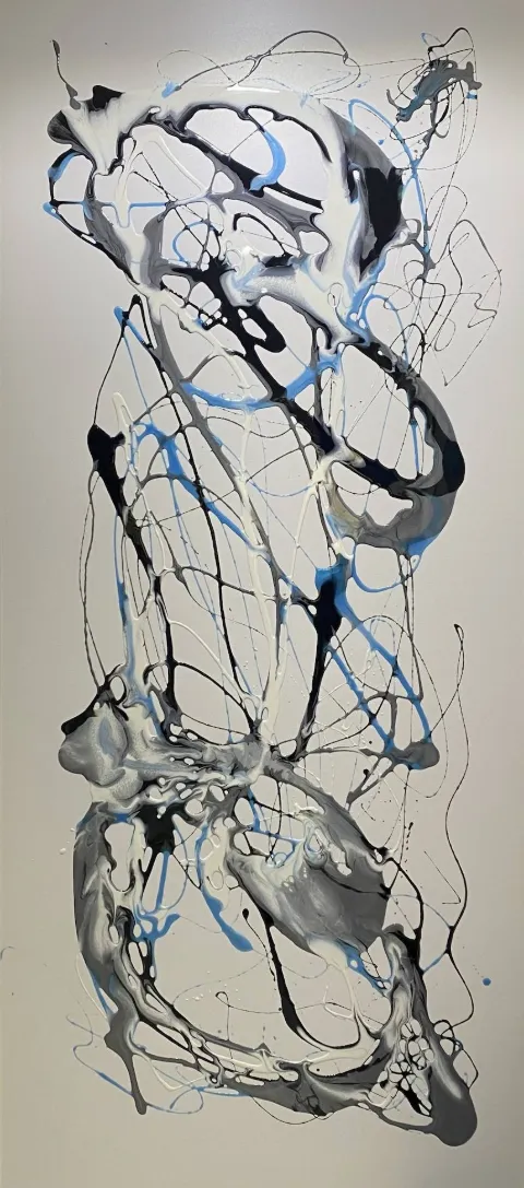 Large Abstract Painting by Franco