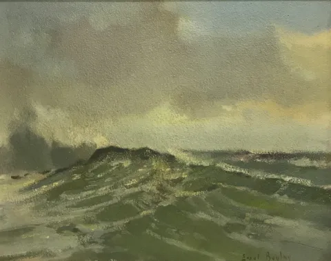 Seascape Oil Errol Boyley Size 460 X 360 mm by Errol Boyley