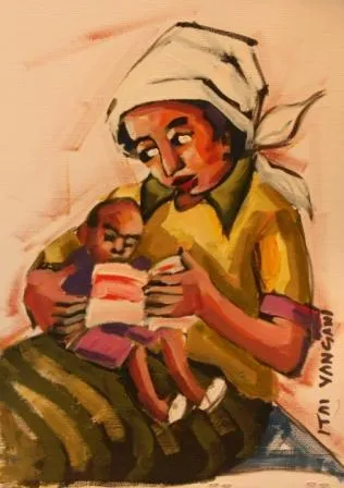 Acrylic painting (A25577) by Itai Vangani