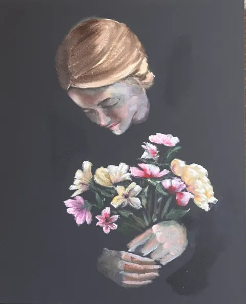 Bouquet - Oil Painting by Cornelie Wolff