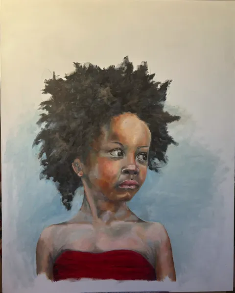 Hairdo - Oil on Canvas by Cornelie Wolff
