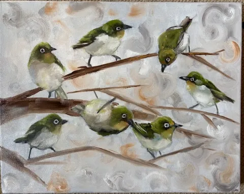 Glasogies - Oil on Canvas by Cornelie Wolff