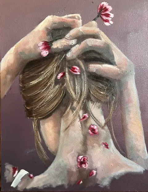 Warm Day - Oil on Canvas by Cornelie Wolff