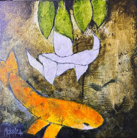 In and at water by Michael Heyns 300 x 300mm