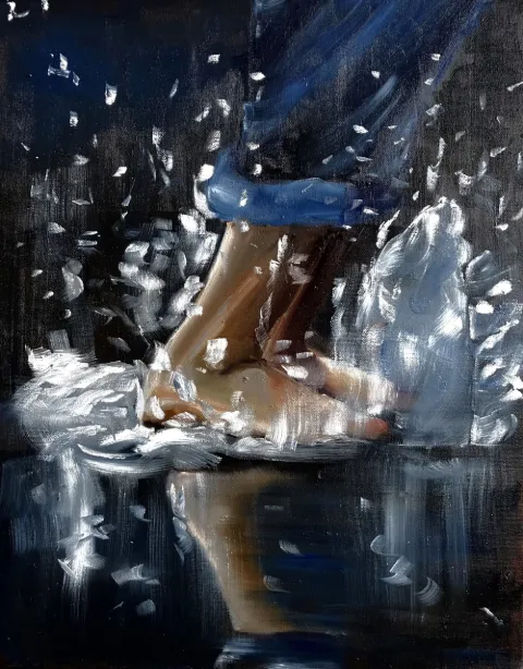After the Rain Oil on Canvas by Cornelie Wolff