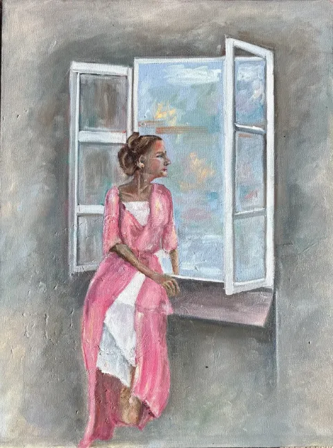 The View - Oil on Canvas by Cornelie Wolff
